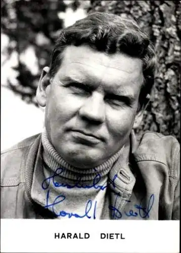 Ak Schauspieler Harald Dietl, Portrait, Autogramm