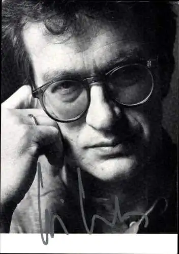 Ak Schauspieler, Regisseur Wim Wenders, Portrait, Autogramm