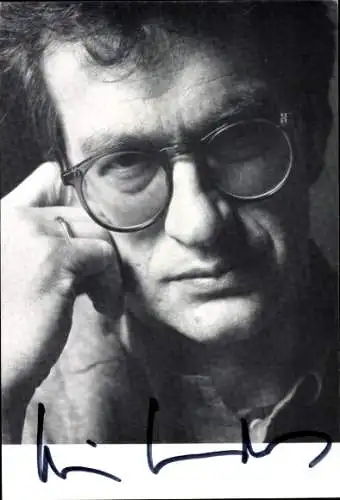 Ak Schauspieler, Regisseur Wim Wenders, Portrait, Autogramm