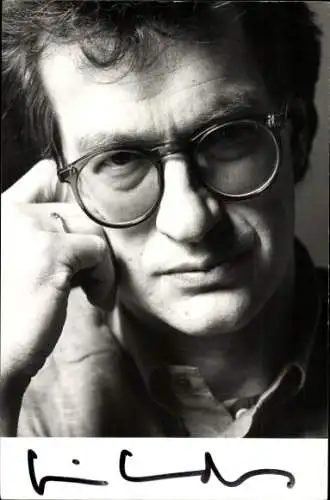 Ak Schauspieler, Regisseur Wim Wenders, Portrait, Autogramm