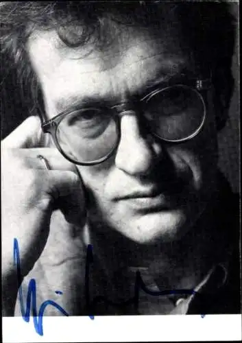 Ak Schauspieler, Regisseur Wim Wenders, Portrait, Autogramm