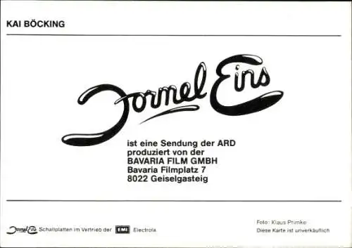 Ak Moderator Kai Böcking, Autogramm, Portrait, Formel 1, ARD