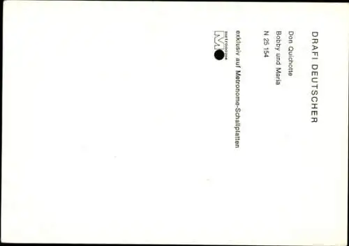 Ak Sänger Drafi Deutscher, Portrait, Autogramm