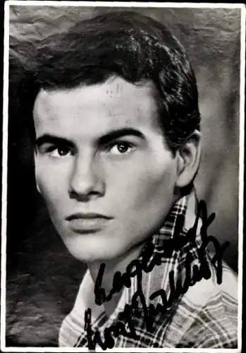 Ak Schauspieler Horst Buchholz, Portrait, Autogramm