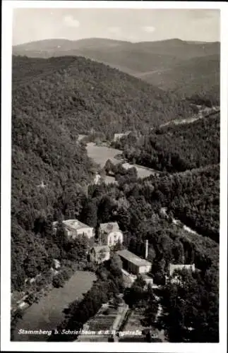 Ak Stammberg bei Schriesheim an der Bergstraße, Ortsansicht, Fliegeraufnahme