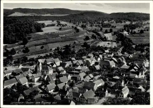 Ak Leiselheim Sasbach am Kaiserstuhl Baden, Fliegeraufnahme