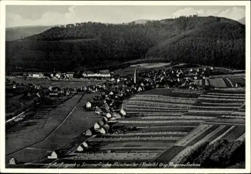 Ak Münchweiler an der Rodalb Pfalz, Fliegeraufnahme