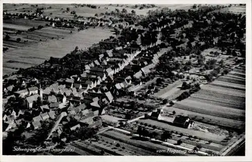 Ak Schwegenheim in der Pfalz, Fliegeraufnahme