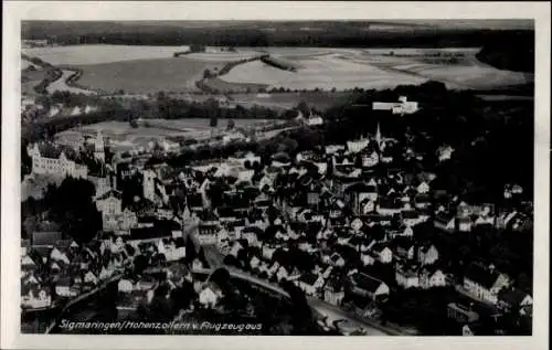 Ak Sigmaringen an der Donau Baden Württemberg, Fliegeraufnahme