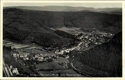 Ak Hinterweidenthal in der Pfalz, Fliegeraufnahme