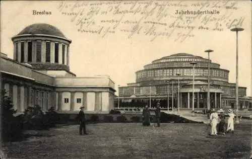 Ak Wrocław Breslau Schlesien, Jahrhunderthalle