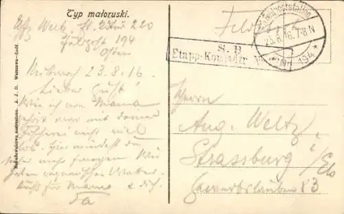 Ak Ukraine, Frau in Tracht