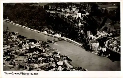 Ak Passau in Niederbayern, Fliegeraufnahme