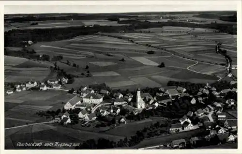 Ak Eberhardzell Biberach an der Riß in Oberschwaben, Fliegeraufnahme