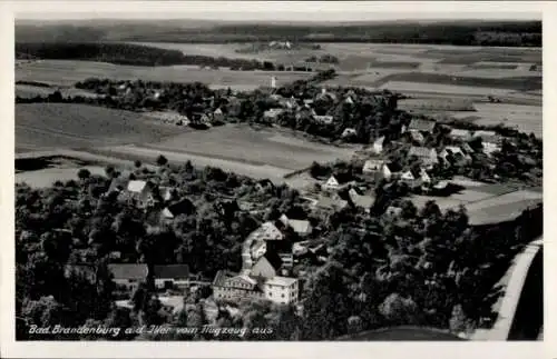 Ak Brandenburg Dietenheim an der Iller Baden Württemberg, Fliegeraufnahme