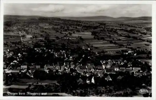 Ak Uhingen an der Fils, Fliegeraufnahme mit Holzhausen u. Schurwald