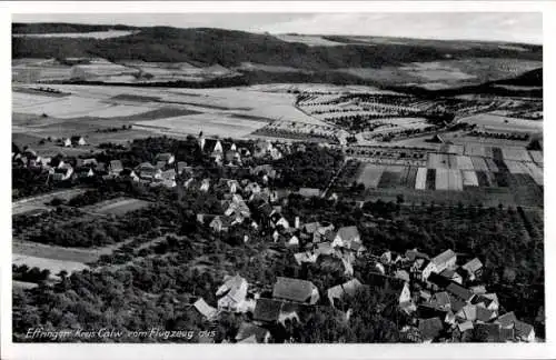 Ak Effringen Wildberg im Schwarzwald Württemberg, Fliegeraufnahme