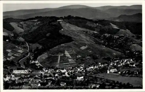 Ak Durbach in Baden Württemberg, Fliegeraufnahme