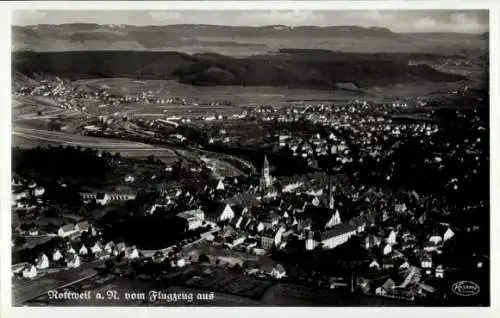 Ak Rottweil am Neckar, Fliegeraufnahme