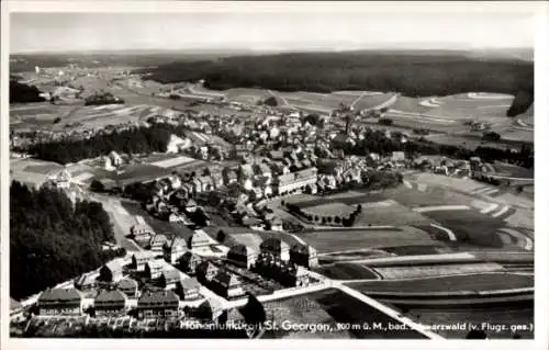 Ak Sankt Georgen im Schwarzwald, Fliegeraufnahme