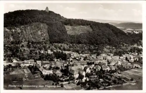 Ak Tholey im Saarland, Fliegeraufnahme, Schaumburg