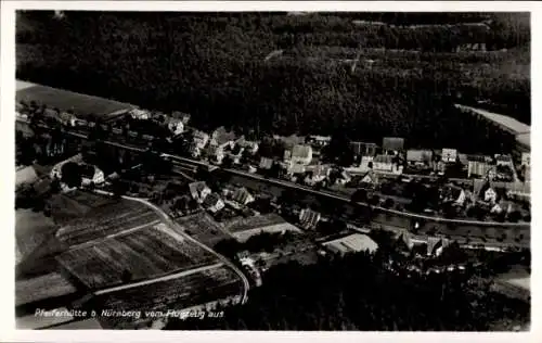 Ak Pfeifferhütte Schwarzenbruck in Mittelfranken Bayern, Fliegeraufnahme