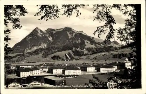 Ak Sonthofen im Oberallgäu Schwaben, Gesamtansicht, Gebirgsjäger-Kaserne