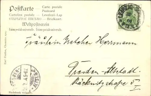 Ak Leipzig in Sachsen, Universität, Denkmal, Börse