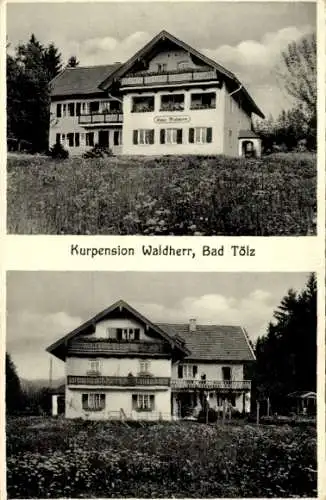 Ak Bad Tölz in Oberbayern, Kurpension Waldherr, Ludwigstraße 27