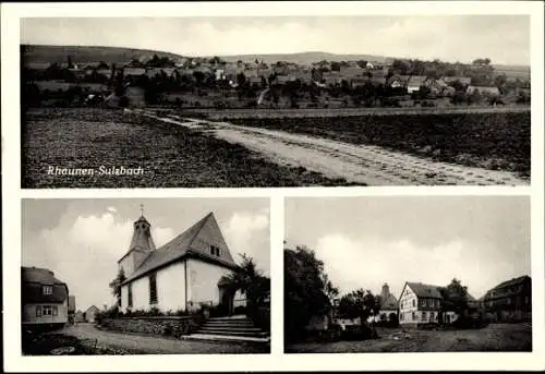 Ak Rhaunensulzbach Sulzbach im Hunsrück, Kirche, Totalansicht