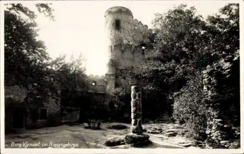 Ak Sobieszów Hermsdorf Kynast  Jelenia Góra Hirschberg im Riesengebirge, Zamek Chojnik, Burg Kynast