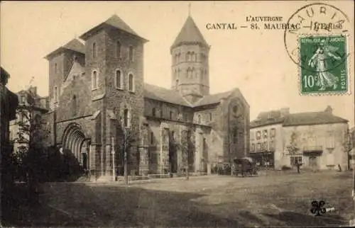 Ak Mauriac Cantal, Kirche