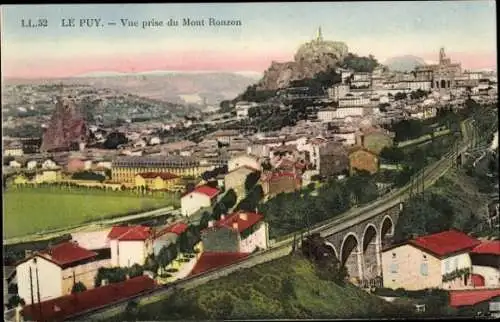 Ak Le Puy en Velay Haute Loire, Vue prise du Mont Ronzon