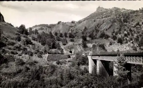 Ak Monistrol d'Allier Haute Loire, Le Viaduc de La Madeleine