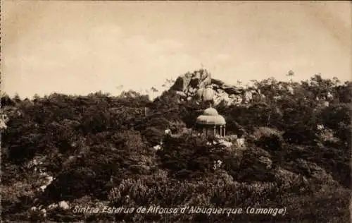 Ak Sintra Cintra Portugal, Estatua de Afonso de Albuquerque