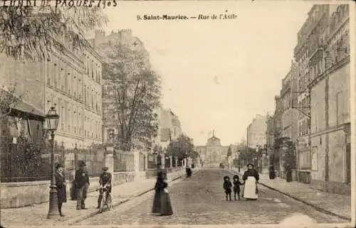 Ak Saint-Maurice Val de Marne, Rue de l’Asile