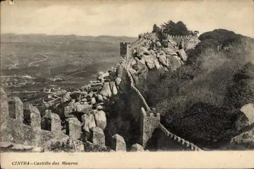 Ak Sintra Cintra Portugal, Castello dos Mouros