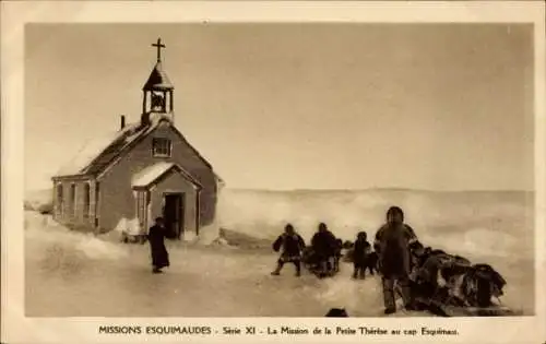 Ak Missions Esquimaudes, La Mission de la Petite Therese au cap Esquimau, Missionskirche