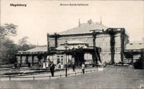 Ak Magdeburg, Gruson-Gewächshäuser