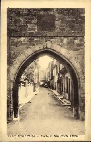 Ak Mirepoix Ariège, Porte, Rue Porte d’Aval