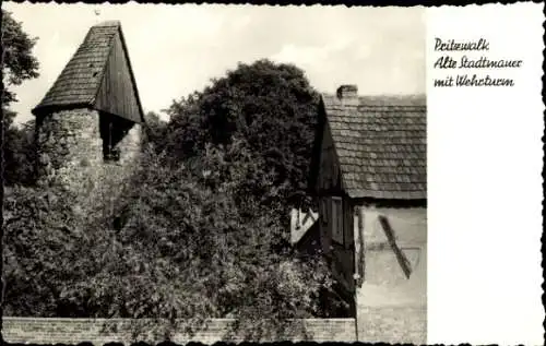 Ak Pritzwalk in der Prignitz, Alte Stadtmauer mit Wehrturm