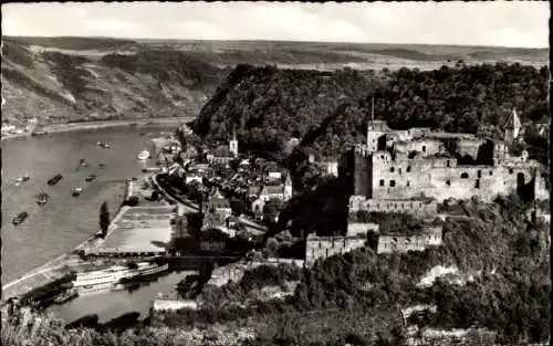 Ak St. Goar am Rhein, Burg Rheinfels, Blick auf die Burg