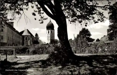 Ak Frauenchiemsee Fraueninsel Chiemsee Oberbayern, Klosterkirche