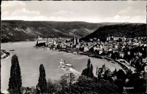 Ak Boppard am Rhein, Gesamtansicht