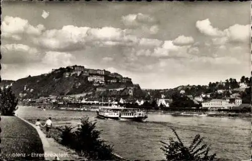 Ak Koblenz am Rhein, Ehrenbreitstein, Schiff