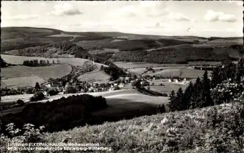 Ak Elkeringhausen Winterberg im Sauerland, Blick von der Höhenstraße Küstelberg Winterberg