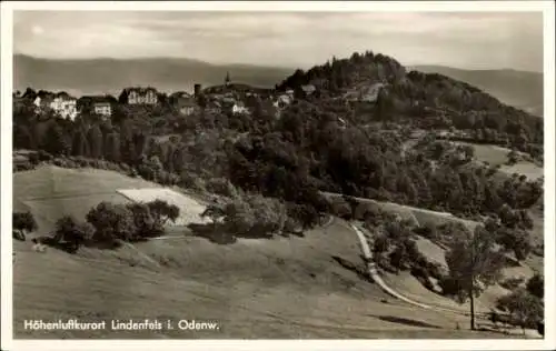 Ak Lindenfels im Odenwald, Ortsansicht