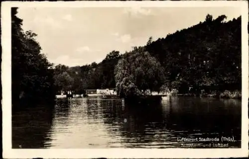 Ak Stadtroda in Thüringen, Schwimm- und Luftbad