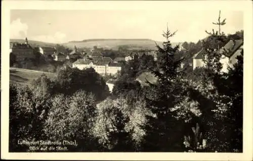 Ak Stadtroda Thüringen, Blick auf den Ort