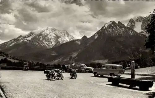 Ak Berchtesgaden in Oberbayern, Watzmann, deutsche Alpenstraße, Hoher Göll